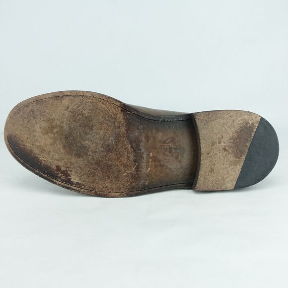 FRYE Men James Oxfords Size 9.5 D Brown Leather Dress Shoes 84615